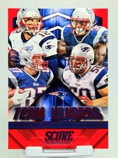 2015 Score - Team Leaders Tom Brady, Rob Gronkowski, Rob Ninkovich #1 Red