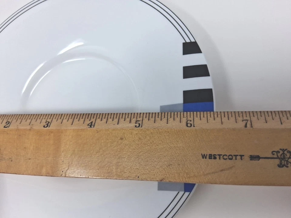 Lote de 2 Platillos Mikasa Máxima High Spirits Reemplazo Geométrico Japón Moderno 6.25" Foto 2 de 4