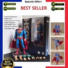Superman Mafex 117 Comic Hush DC Justice League 16cm Action Figure