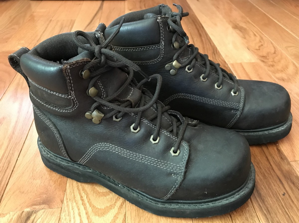 Field and Forest Brown Leather Boots Men's E Safety Toes