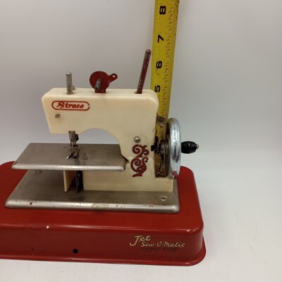 Jet Sew-O-Matic a Straco Toy Hand Cranked Sewing Machine Vintage