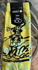 STANCE x DISNEY MICKEY MOUSE Sketch Floral Socks Large NWT