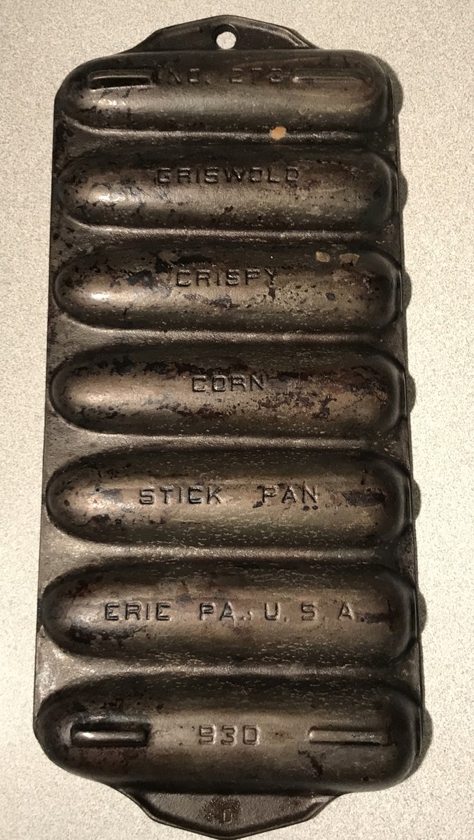 Vintage GRISWALD #273 Crispy Corn Bread Stick Pan Erie PA USA Cast