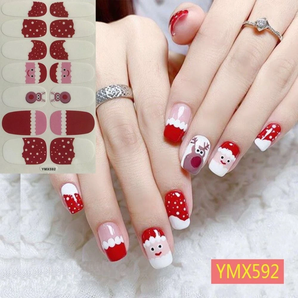 French Ribbon Nail Art Stickers Decals 11 Types Colorful Wave Line Design  DIY | eBay