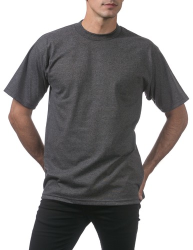 Pro Club Men's Heavyweight Cotton Short Sleeve Crew Neck T-Shirt - 25 Colors - Picture 25 of 127