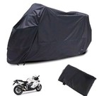 Waterproof Motorcycle Cover Large Motorbike Scooter Cover Black Color Outdoor 