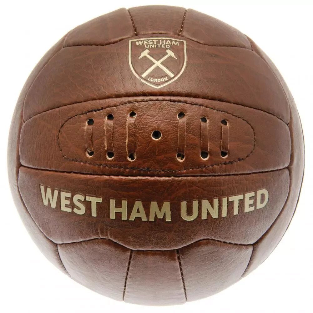 West Ham FC United Leather Hammers Football Faux Size 5 Ball Official Licensed