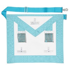 New Craft Masonic Worshipful Master Apron with Pocket Regalia WM Past Master