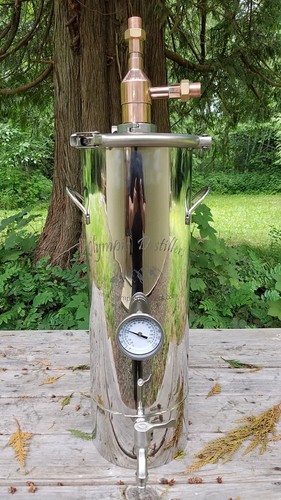 Thumper/Doubler - 5 gallon home distillery - stainless steel