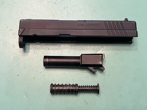 USED OEM SPRINGFIELD XD9 SUB COMPACT MOD 1 COMPLETE BLACK SLIDE BARREL SPRING 3”