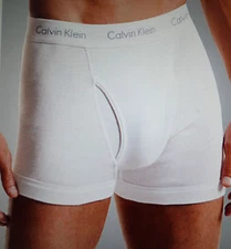 Calvin Klein NEW U3019/21890 Men's Cotton Boxer Briefs Functional fly Ret:$12.50