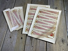 VINTAGE ANTIQUE BIKE BICYCLE WATER TRANSFER DECALS GOLD  SILVER ARROWS CANADA