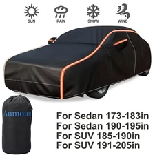 Full Car Cover for Outdoor Sun Dust Scratch Rain Snow Waterproof Breathable Z5G2