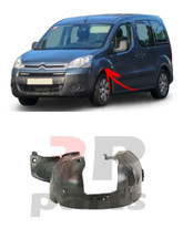 Pour Citroen Berlingo 08-14 Neuf Roue Avant Arc Bord Coque Plastique Gauche N' /