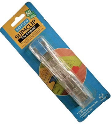 Rapesco Supaclip Das Original 60 Blatt Spender Pince a Clipper Vintage Artikel