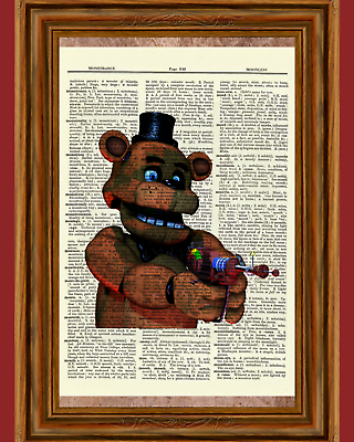 Five Nights at Freddy's Art Print | Art Print | A5 Print | FNAF