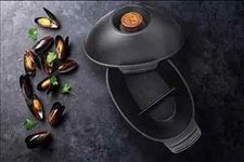 Outset Cast Iron Seafood and Mussel Pot or Other Uses