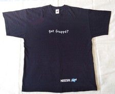 NESCAFE FRAPPE FRUIT OF THE LOOM CLASSIC VALUEWEIGH MEN T SHIRT XL 100% COTTON