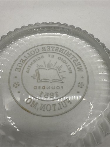Vintage 3.75" Westminster College Glass Paperweight Site of “Churchill Speech” - Picture 7 of 8