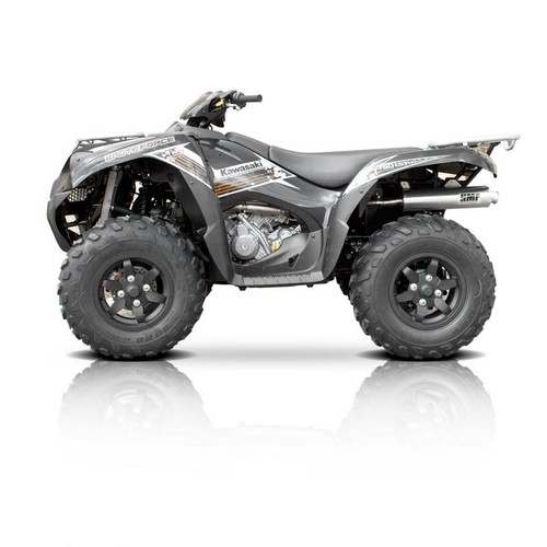HMF Performance Brushed Full System Exhaust Black End Cap Brute Force 750 - Picture 3 of 3