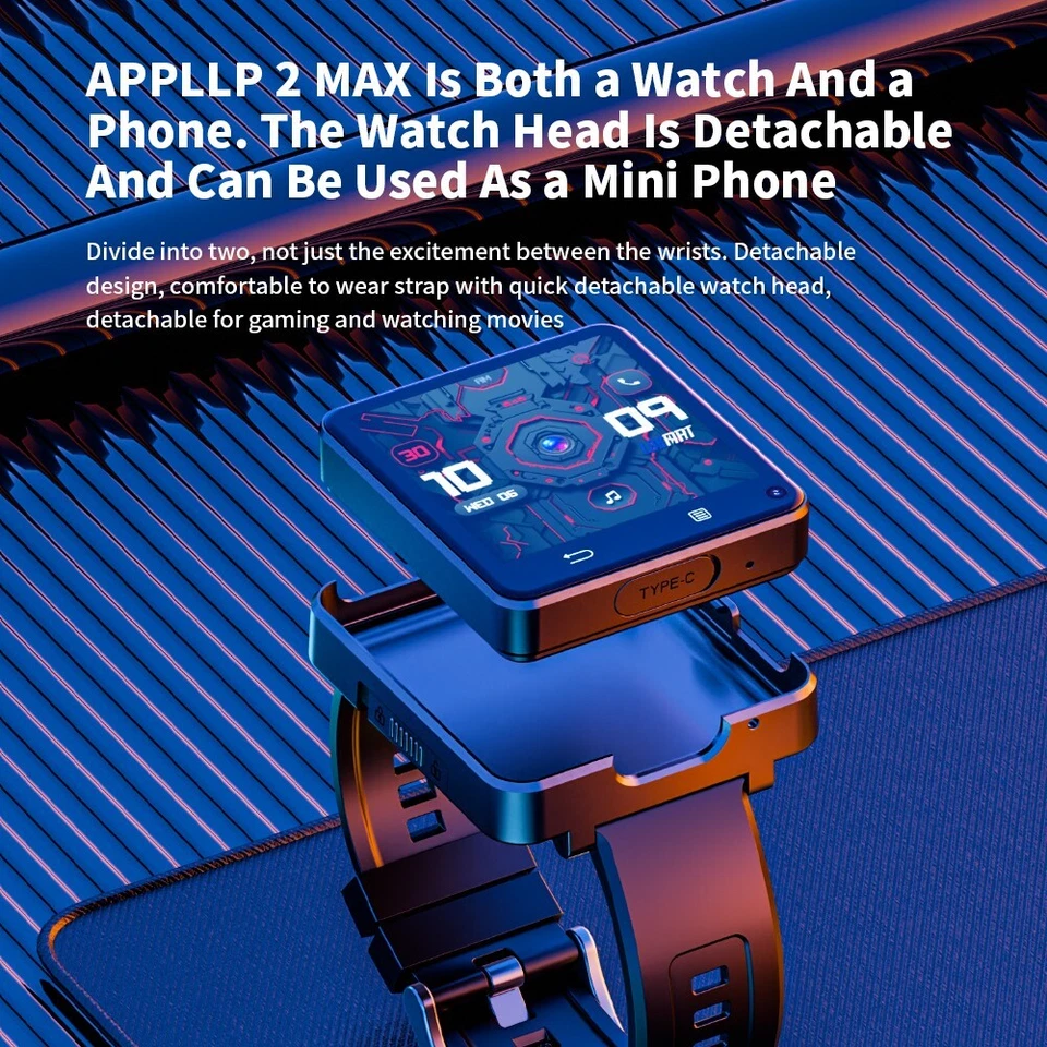 2,64" 4G Smartwatch LOKMAT APPLLP 2 Max Dual Kamera 3GB+32GB Android 11 1200mAh - Bild 4 von 4