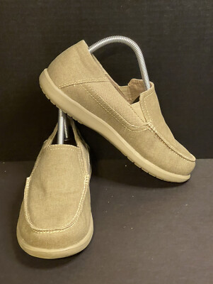 Crocs Santa Cruz Slip on Loafer Shoes size 7 Men Brown Canvas 202056 Crocs Santa Cruz Slip on Loafer Shoes size 7 Men Brown  main image 4
