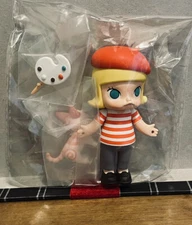 POP MART KENNYSWORK Molly Career Mini Figure Artist Paint Palette Red