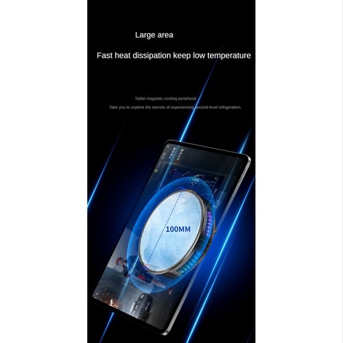 2IN1 Tablet Cooler iPad Magnetic Radiator Cooling Fans Stand Gaming Universal AU - Photo 2 sur 11