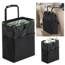 Car Trash Can Garbage Bin Bag Organizer for Vehicles Leak Waterproof Portable US