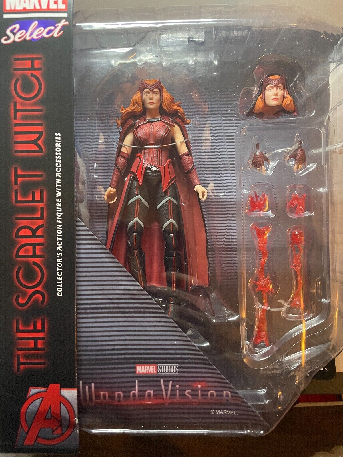 Diamond Select Toys Marvel Select: WandaVision Scarlet Witch Action Figure,  Multicolor