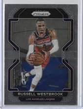 2021-22 Panini Prizm Basketball Russell Westbrook #55 Los Angeles Lakers MVP 