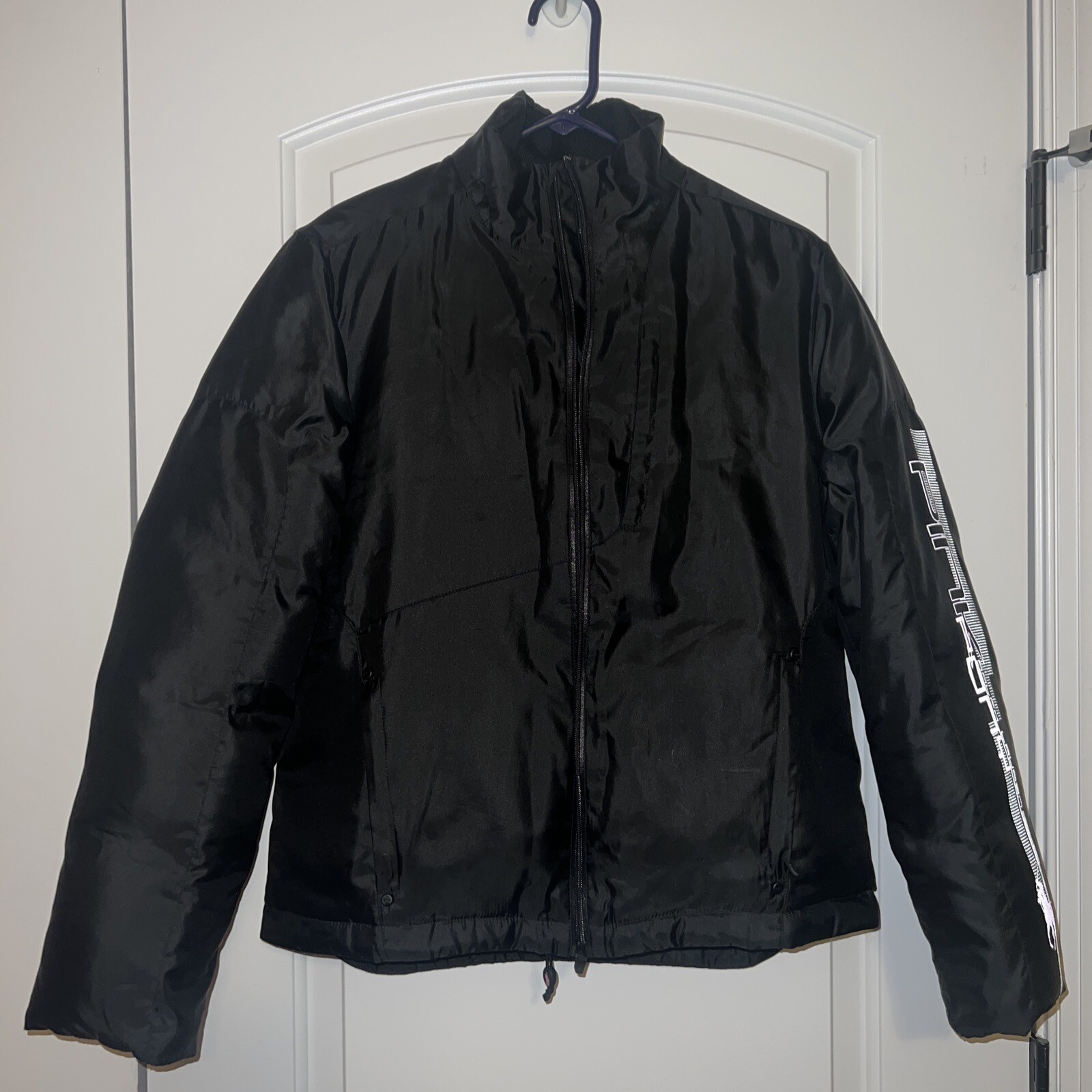 Ralph Lauren Y2K Pink Pony piumino donna nero etichetta imbottito medio