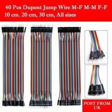 Dupont Jump Ribbon Wire M-F M-M F-F Jumper Breadboard Cable Lead For Arduino UK
