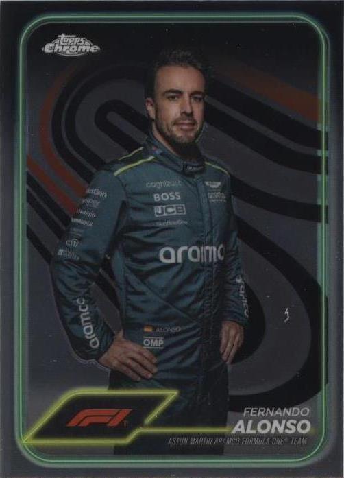 直筆サインドライバーズカード（アロンソ・オコン） Fernando Alonso Trading Cards for sale | eBay
