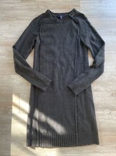 Gap Sweater Dress XS Dark Gray Crew Neck Long Sleeve