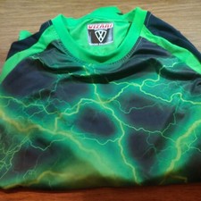 Vizari Deceptor emerald green lightining GK LS Soccer Jersey Size Youth XL