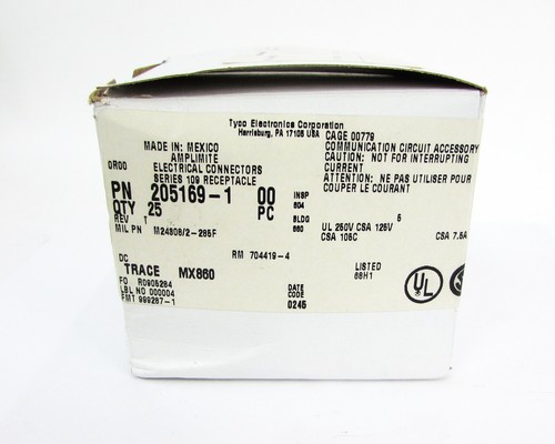 (2) AMP - M24308/2-5F, 50 Positionen D-Sub Buchsenstecker - Bild 5 von 5