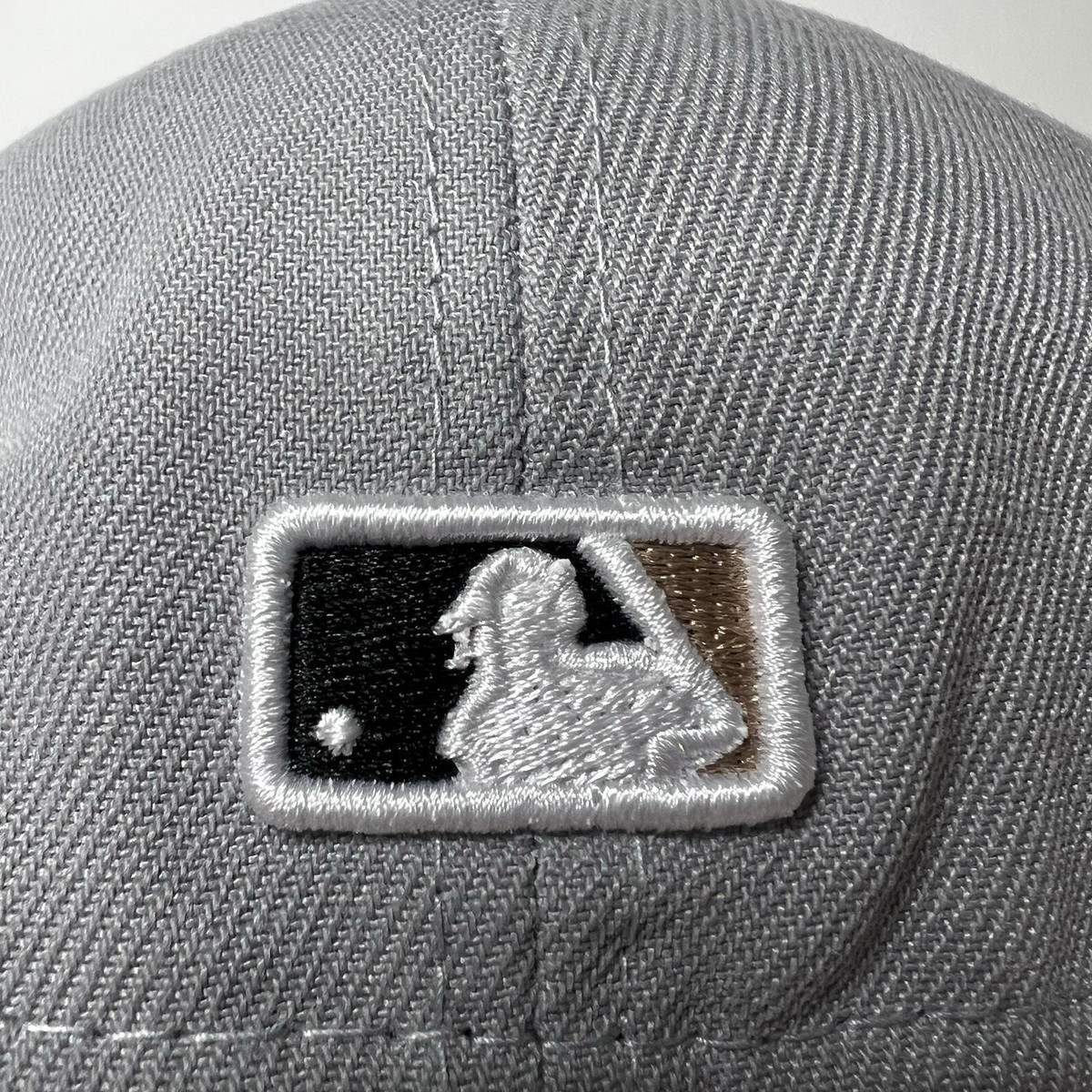 New Era LA Dodgers Gray 2 Tone MLB Leather Logo 59FIFTY Fitted Hat