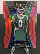 2024 Select Draft Selection Memorabilia Braelon Allen #DSM-BAN Red Prizm MEM, RC