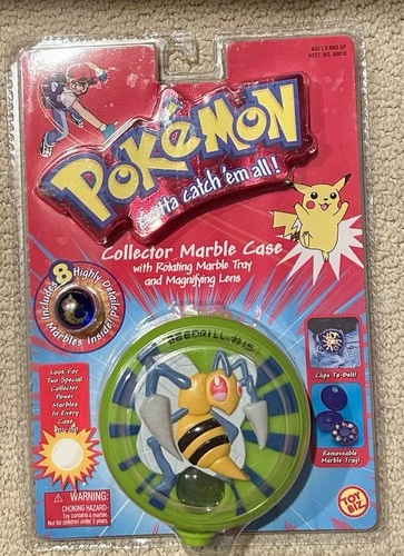 Pokémon Collector Marble Case – Beedrill - Sealed Vintage Toy