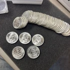 One Single Coin 1964 D  Washington Silver Quarter ~ Choice Raw Coin 90% AU-BU