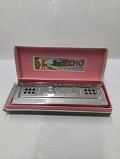 Vintage Hohner Echo Harp Harmonica C/G Germany w/ Original Box