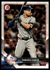 Giancarlo Stanton 2018 Bowman #67 New York Yankees FREE SHIPPING AutographDen