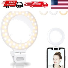 Lightweight Selfie Ring Light with USB Charging  Adjustable Angle for Vlogging