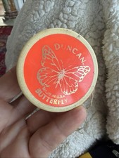 Vintage 1970s orange Duncan Butterfly Yo-Yo Made in USA