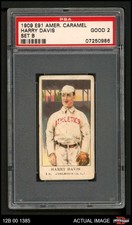 1909 American Caramel E91-B Harry Davis Type B PSA 2 - GOOD