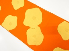 7590463: JAPANESE KIMONO JAPANESE FUKURO OBI / WOVEN CAMELLIA