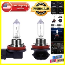 Bright H11 Halogen Headlight Bulb, 4300K, 200% Brighter, 2 Pack for Clarity