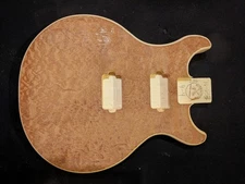 LP Double Cut Guitar Body, MADE IN USA, QUILTED veneer, #16-653