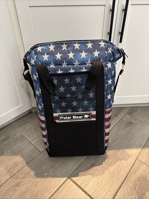 Polar Bear Backpack Cooler Original Nylon Soft Cooler Americana - CC